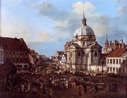 New Town Market Square with St. Kazimierz Church.